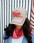 Hoop there it is - Tan Vintage Trucker Hat