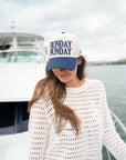 Sunday Funday - Navy Vintage Trucker Hat