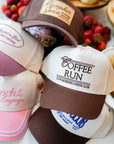 Coffee Run - Brown Vintage Trucker Hat