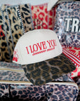 I Love You Sooooo Much - Leopard Vintage Hat