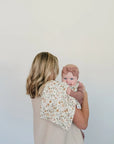 Dusty Rose Organic Cotton Ribbed Head Wrap Mebie Baby