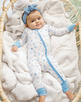 Ditsy Blue Floral Zippy