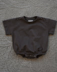 T-Shirt Romper | Espresso forever french baby