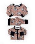 Bamboo Zip Romper | Desert Cowboy