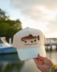 Catch You Later - Green Stripe Hat KenzKustomz