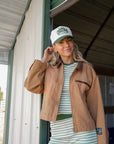 All I want for Christmas is a Cowboy - Green Vintage Trucker Hat KenzKustomz