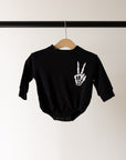 Sweatshirt Romper | Midnight Skelly forever french baby