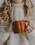 Black Pumpkin 19oz. Figurine Coffee Mug