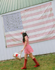 Kiss me I'm American - Red Vintage Trucker Hat
