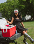 'Merican Mamacita - Leopard Vintage Trucker Hat