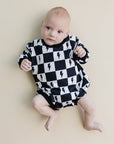 Bubble Romper | Charcoal Bolts