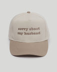 Sorry About My Husband Embroidered Cap