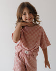 Child Terry Short Set | Sea Pink
