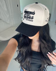 Friend in Jesus - Black Vintage Trucker Hat KenzKustomz