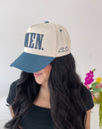 AMEN. - Slate Blue Vintage Trucker Hat
