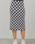 Checkered Midi Skirt - Final Sale