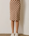 Checkered Midi Skirt - Final Sale