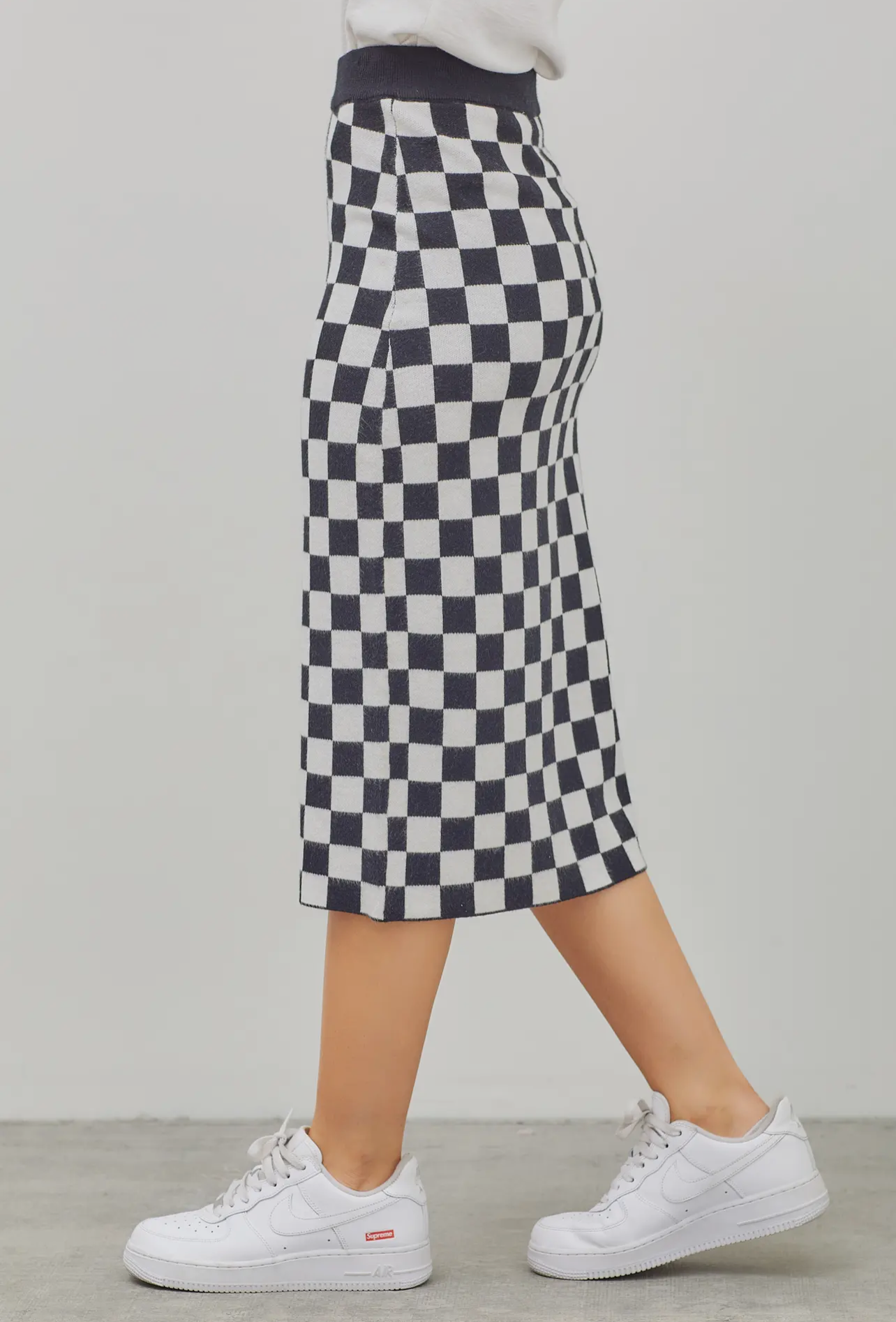 Checkered Midi Skirt - Final Sale