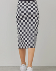 Checkered Midi Skirt - Final Sale