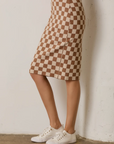 Checkered Midi Skirt - Final Sale