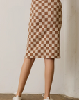 Checkered Midi Skirt - Final Sale