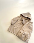 Ribbed Bear Hood Romper