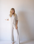 Women's Boxy Tee Lounge Set | Checkerboard
