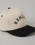 Mother Upside Down Lettering Embroidered Cap Saved by Grace Co.