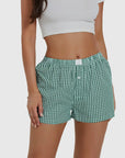 Viral Trendy Gingham Boxer Shorts Saved by Grace Co.