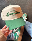 Let the Good Times Roll - Green Vintage Trucker Hat