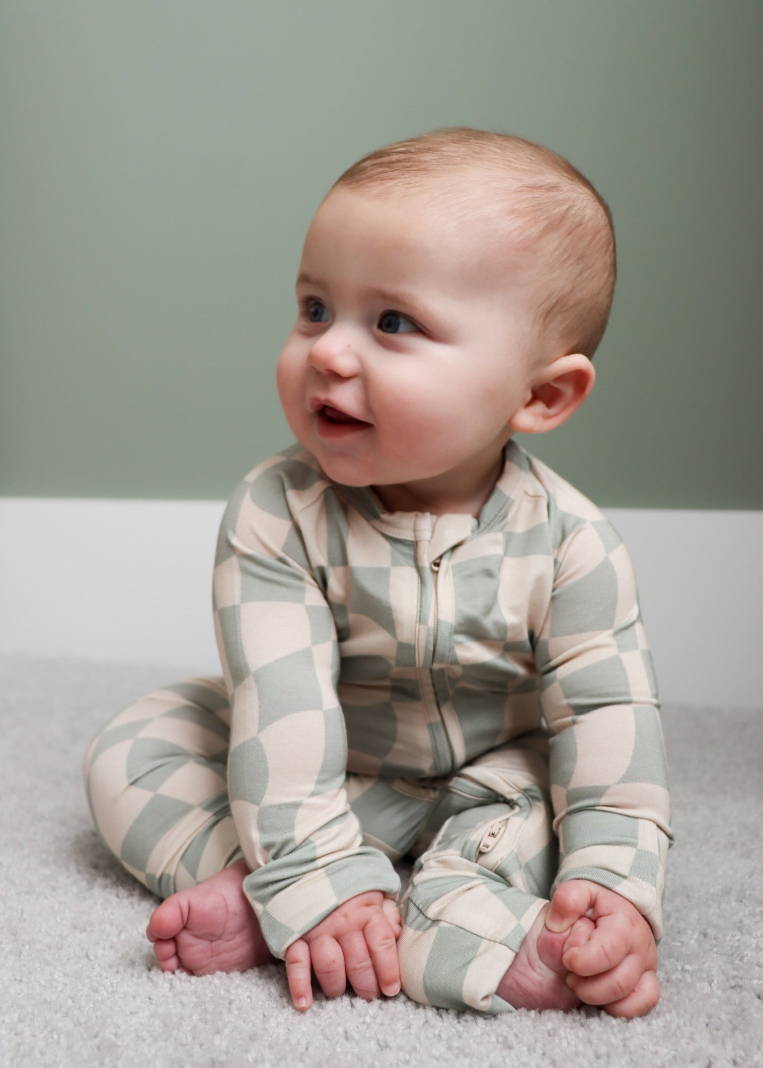 Ivy Wavy Checkers Romper