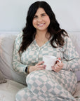 Ivy Wavy Checkers Women's Pajama Set