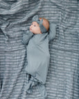 Dusty Blue Bamboo Head Wrap Mebie Baby