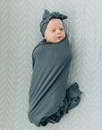 Charcoal Bamboo Head Wrap Mebie Baby