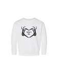 Mama's Boo Skeleton Heart Hands Pullover Saved by Grace Co.