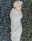 Stone Bamboo Head Wrap Mebie Baby