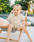 Surfboard Linen Button Up Shirt