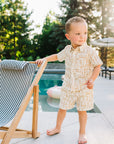 Surfboard Linen Button Up Shirt