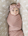 Dusty Rose Bamboo Head Wrap