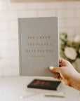 For I Know The Plans I Have For You Fabric Journal Sweet Water Decor