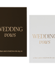 Wedding Vows Journal