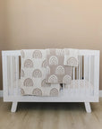 Taupe Rainbow Plush Blanket Mebie Baby