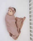Dusty Rose Bamboo Head Wrap Mebie Baby