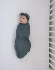 Charcoal Bamboo Head Wrap Mebie Baby