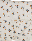 Cream Floral Muslin Quilt