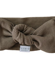 Cocoa Organic Cotton Ribbed Head Wrap