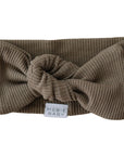Cocoa Organic Cotton Ribbed Head Wrap Mebie Baby