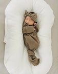 Cocoa Organic Cotton Ribbed Head Wrap Mebie Baby