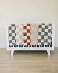 Smiley Taupe Plush Blanket Mebie Baby