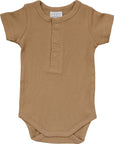 Cafe Organic Cotton Ribbed Snap Bodysuit